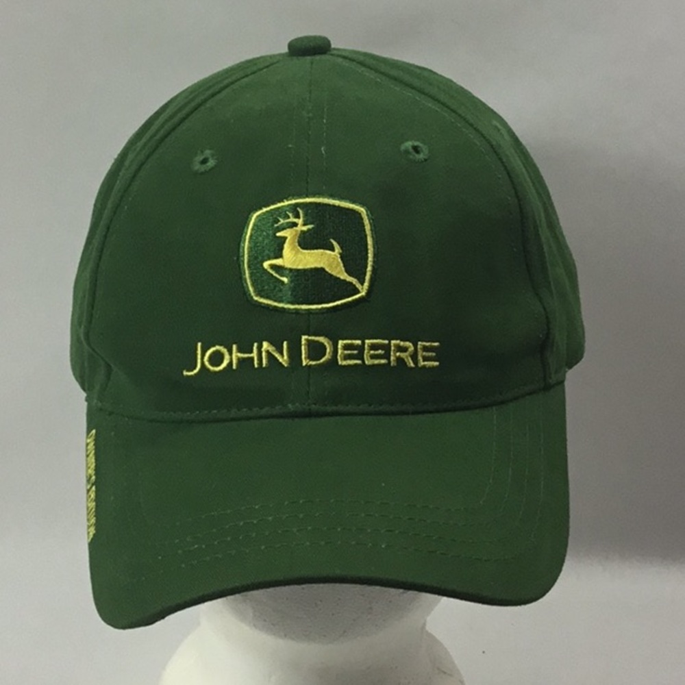 John Deere baseball cap slide back hat green